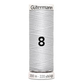 Gutermann garen | 200m | 8 lichtgrijs naaigaren GM - 200 - 8 - LICHTGRIJS 4008015026264